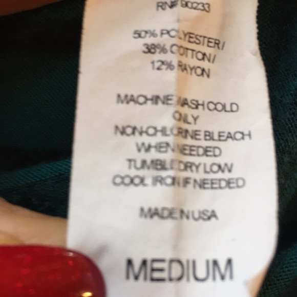 C&S long sleeved striped Teal/darkest blue green - Picture 6 of 8